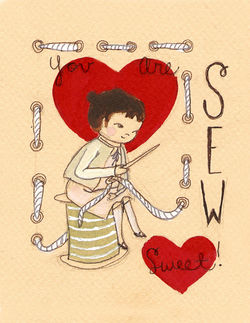 Valentine Sew low