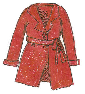 Red trench drawing