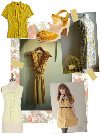 Yellow collage