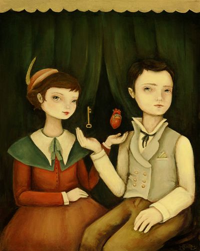 Heart and key low