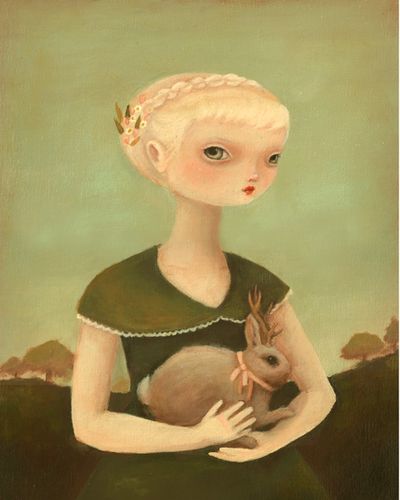 Portrait with Jackalope low