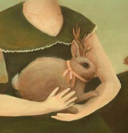 Portrait with Jackalope low 3