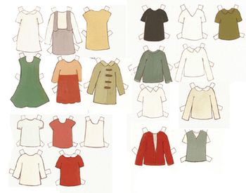 Doll blank clothes