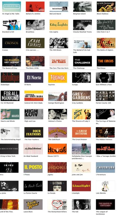 Criterion collage