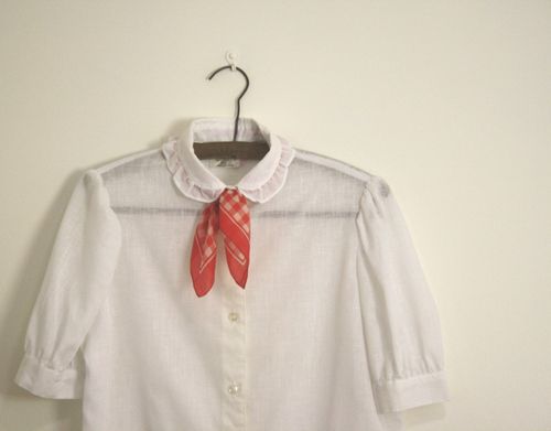 Blouse with scarf