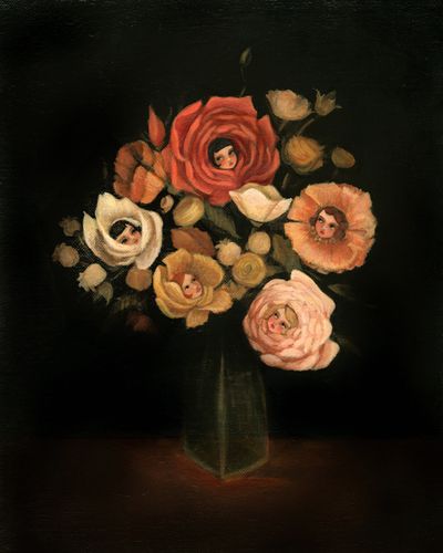 Still Life With Live Flowers 8x10