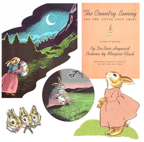 Country bunny collage
