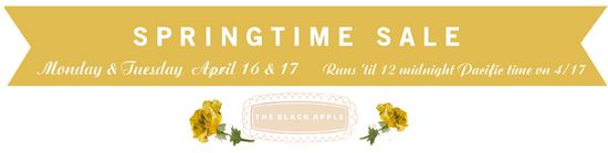 Spring sale banner flowers