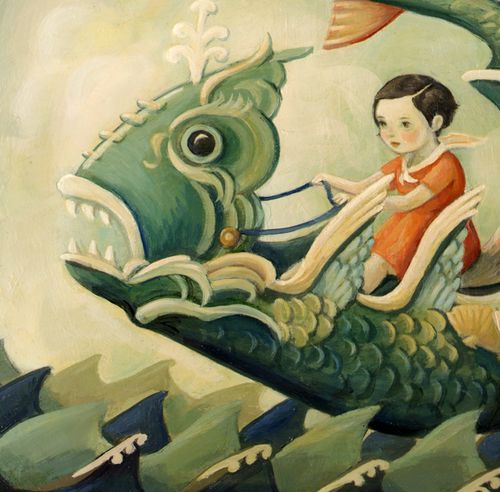 Sea monster carriage crop