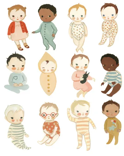 The Wonderful Things You Will Be: babies in pajamas