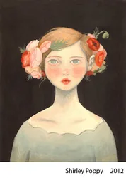 Shirley Poppy: a girl with poppies in her hair