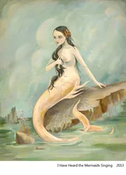 I Have Heard the Mermaids Singing: a mermaid on a rocky shore