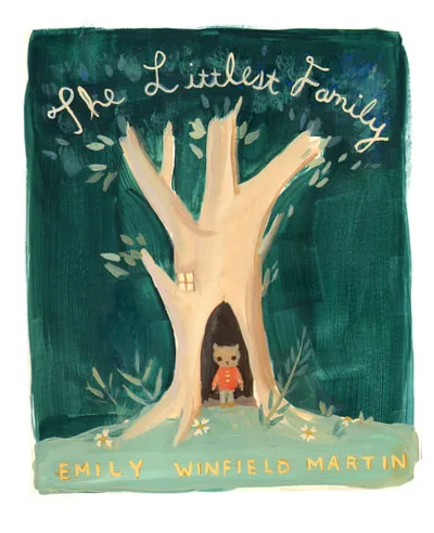 Painted cover sketch for The Littlest Family's Big Day