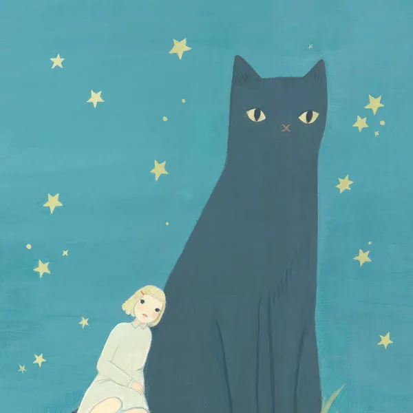 2027 Girls and Cats Calendar: January page